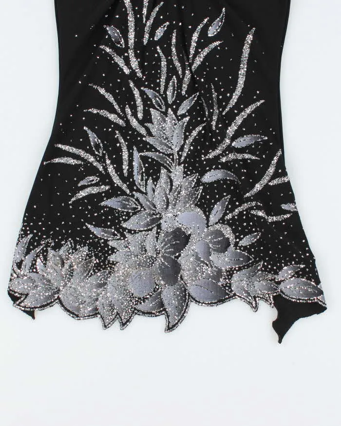 Vintage Y2k 00s FD Beaded Glitter Halterneck Top - XS sold by Rokit product image thumbnail 4