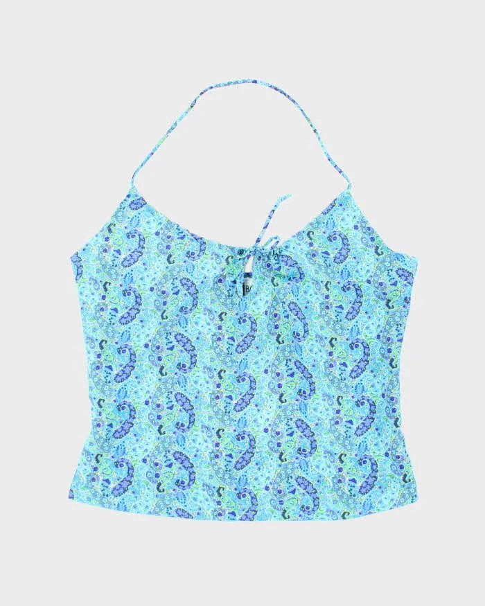 Vintage 90s M Basics Halter Neck Top - M sold by Rokit