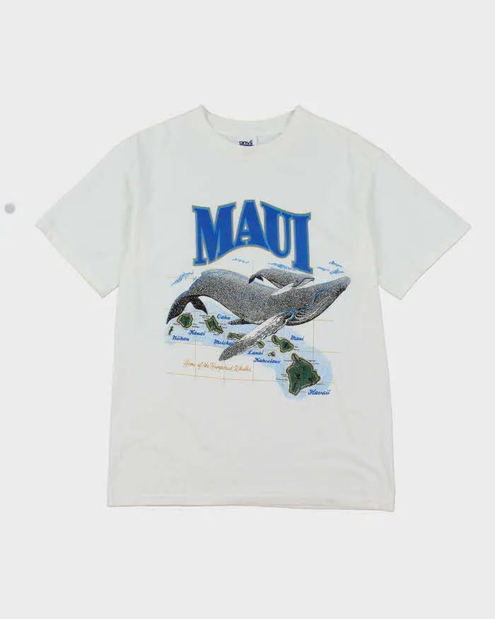 Vintage Y2K Maui Whale Graphic Souvenir T-Shirt - M sold by Rokit