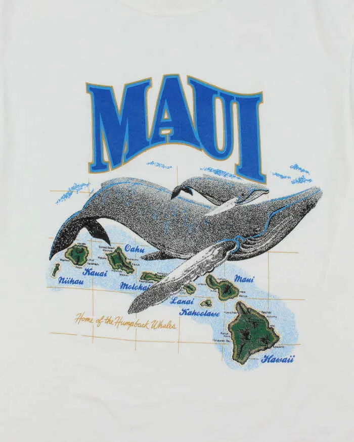 Vintage Y2K Maui Whale Graphic Souvenir T-Shirt - M sold by Rokit product image thumbnail 3