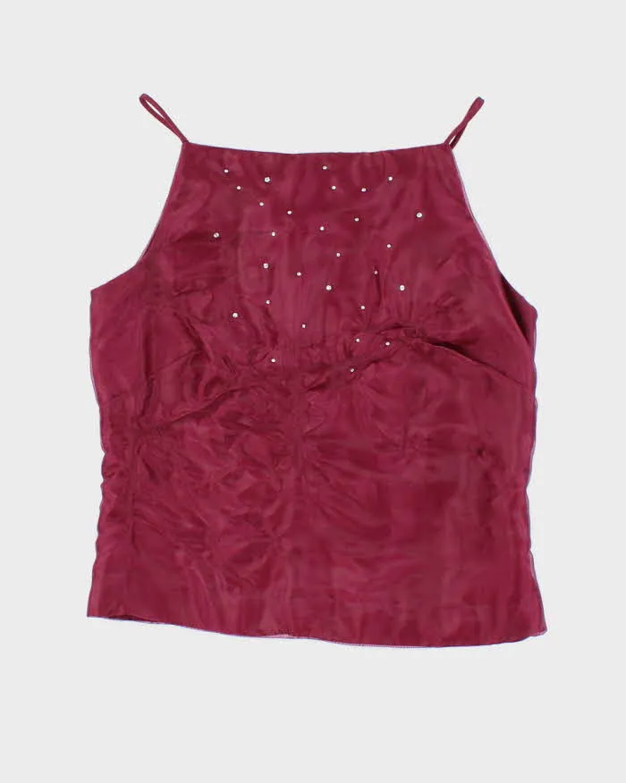 Vintage 90s Fairweather Rhinestone Cami - XS sold by Rokit