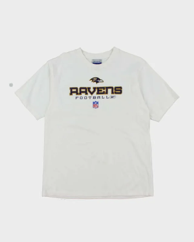 Vintage 2000's Rebook Ravens NFL Graphic T-Shirt - L sold by Rokit