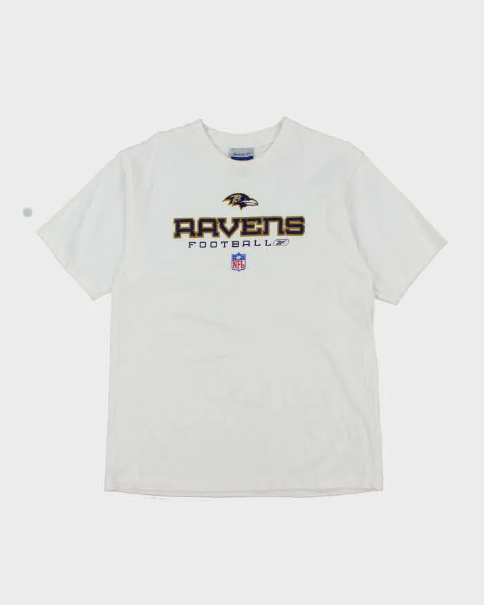 Vintage 2000's Rebook Ravens NFL Graphic T-Shirt - L sold by Rokit