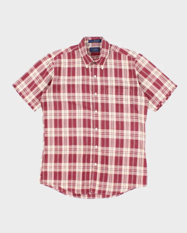 Vintage 80s Levi's Short Sleeve Check Shirt - M sold by Rokit