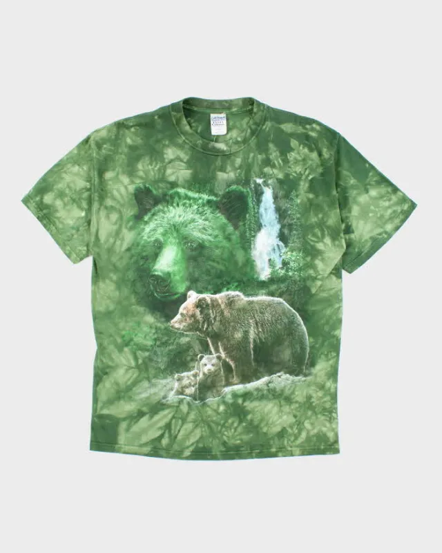 Vintage 2000's Sleuth of Bears Tie-Dye Graphic T-Shirt - XL sold by Rokit