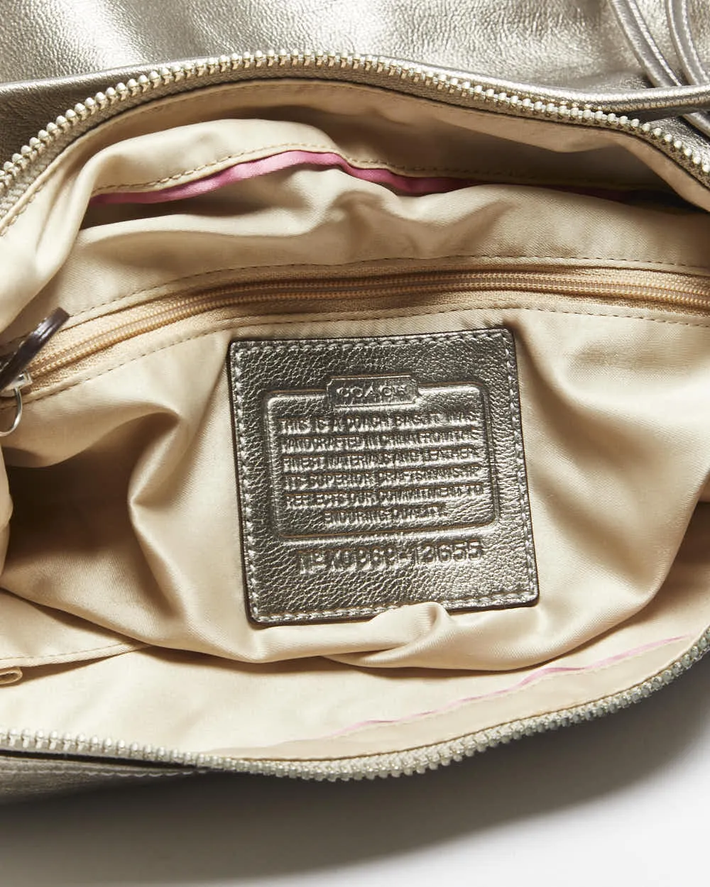 Vintage Y2k 00s Coach Gold Handbag sold by Rokit product image thumbnail 4