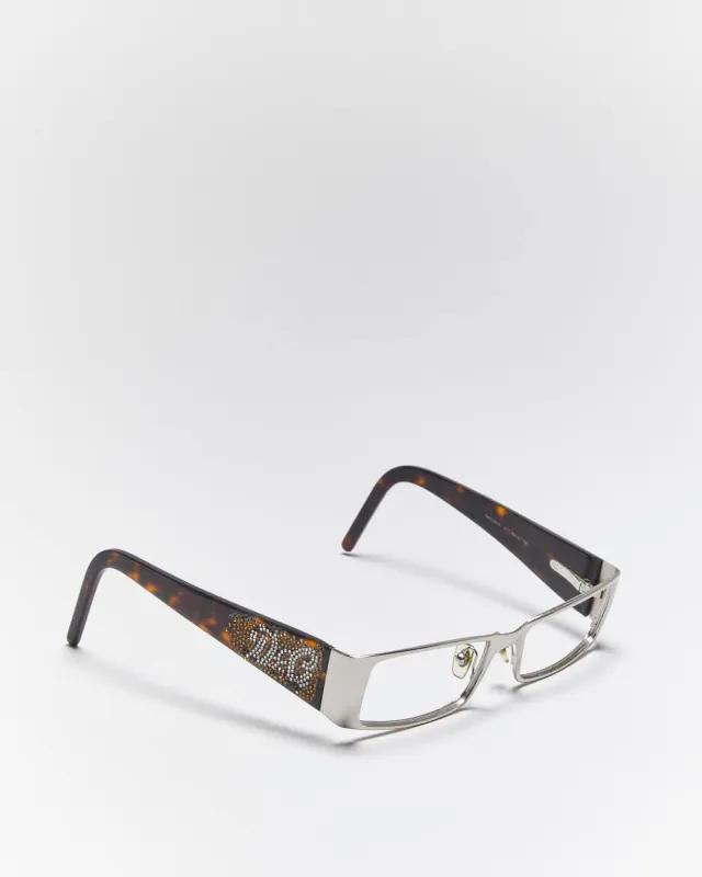 Vintage Y2k 00s Dolce & Gabbana Rhinestone Glasses Frames made by Dolce & Gabanna