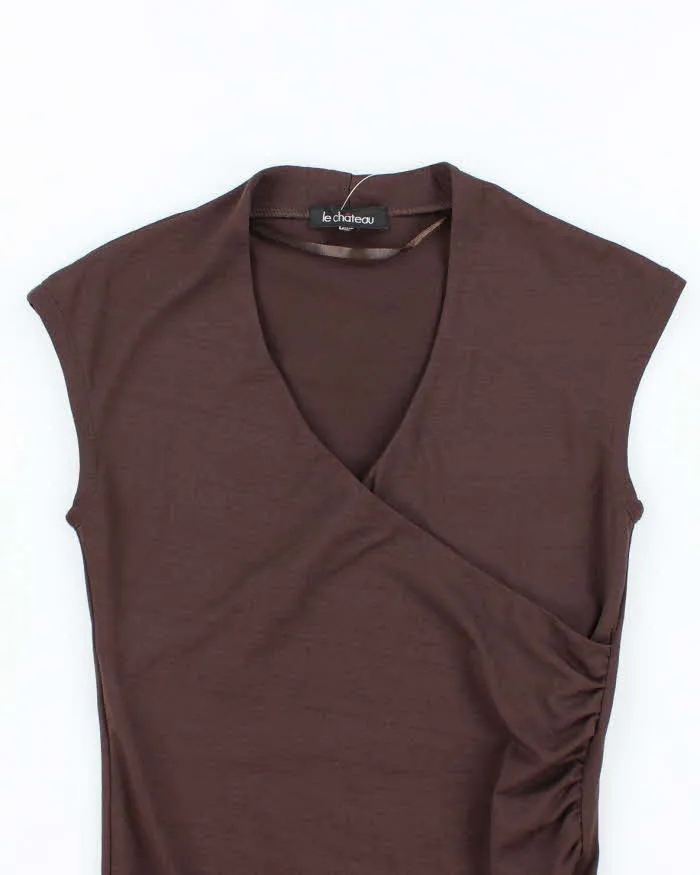 Vintage Y2k 00s Le Chateau Ruched Top - S sold by Rokit product image thumbnail 3