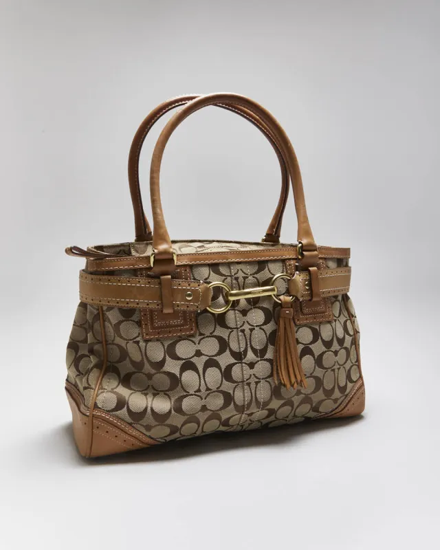 Vintage Y2k 00s Coach Monogram Handbag sold by Rokit