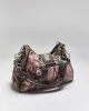 Vintage Y2k 00s Pink Camouflage Rhinestone Handbag sold by Rokit