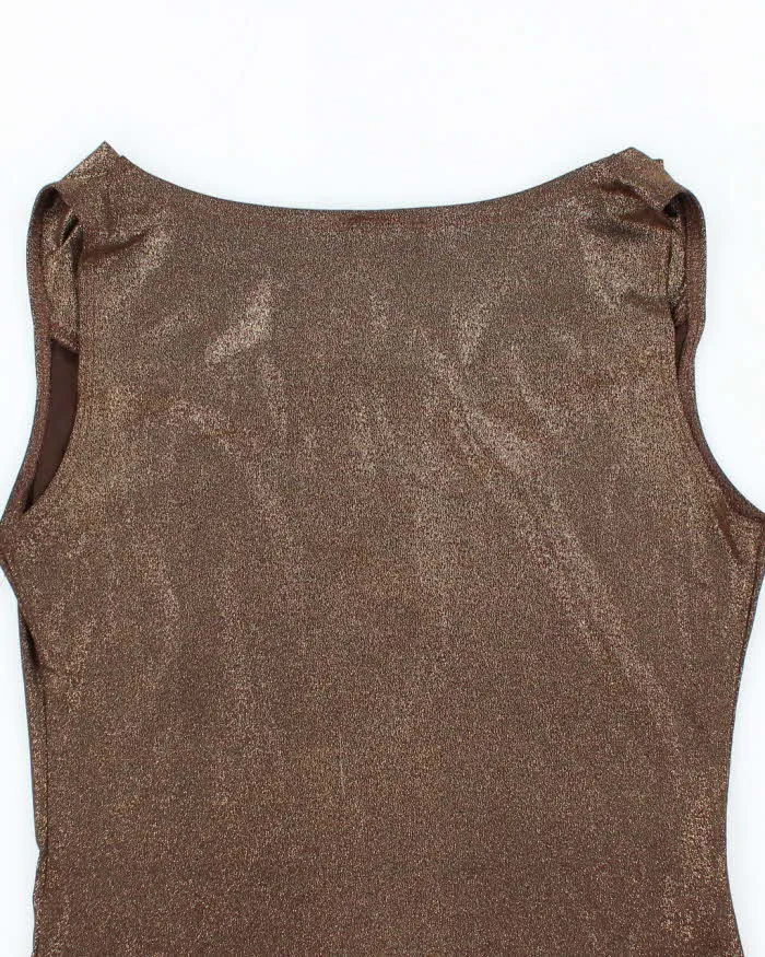 Vintage Y2k 00s FWR Cowl Neck Shimmery Top - S sold by Rokit product image thumbnail 4