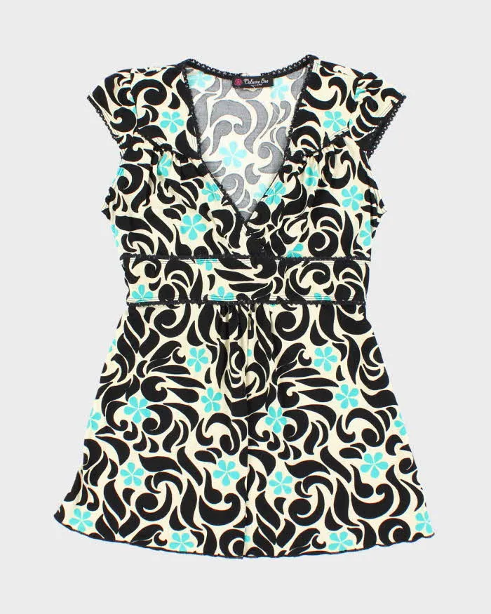 Vintage Y2k 00s Volume One Floral Blouse - M sold by Rokit