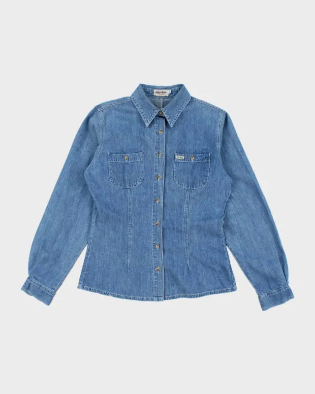 Vintage Y2K Guess Jeans Medium Wash Denim Shirt - M sold by Rokit