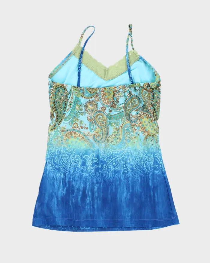 Vintage Y2k 00s Mariposa Mesh Paisley Pattern Cami - S sold by Rokit product image thumbnail 2