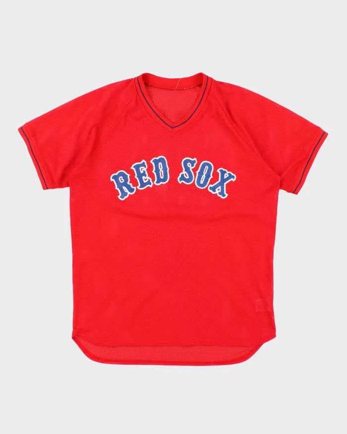 Vintage 90's Boston Red Sox MLB Spell Out Baseball Jersey - L sold by Rokit