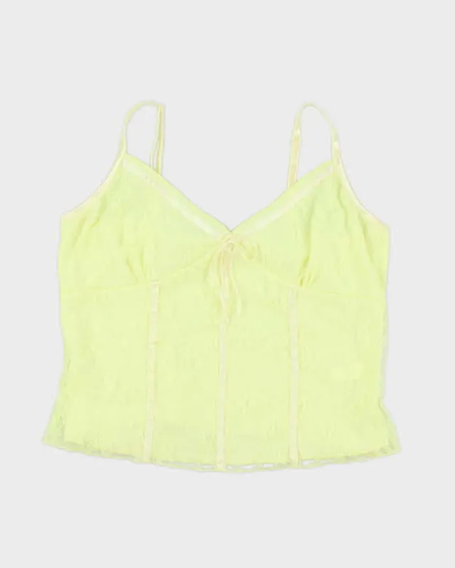 Vintage Y2k 00s Mantles Lace Cami - M sold by Rokit