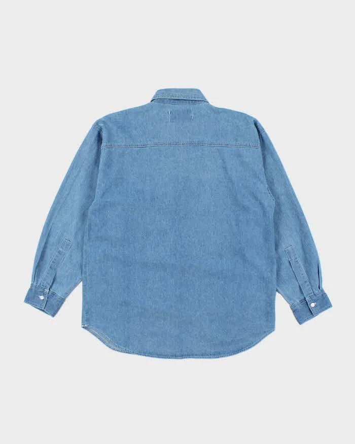 Vintage Amrav Western Embroidered Denim Long Sleeve Shirt - L sold by Rokit product image thumbnail 3