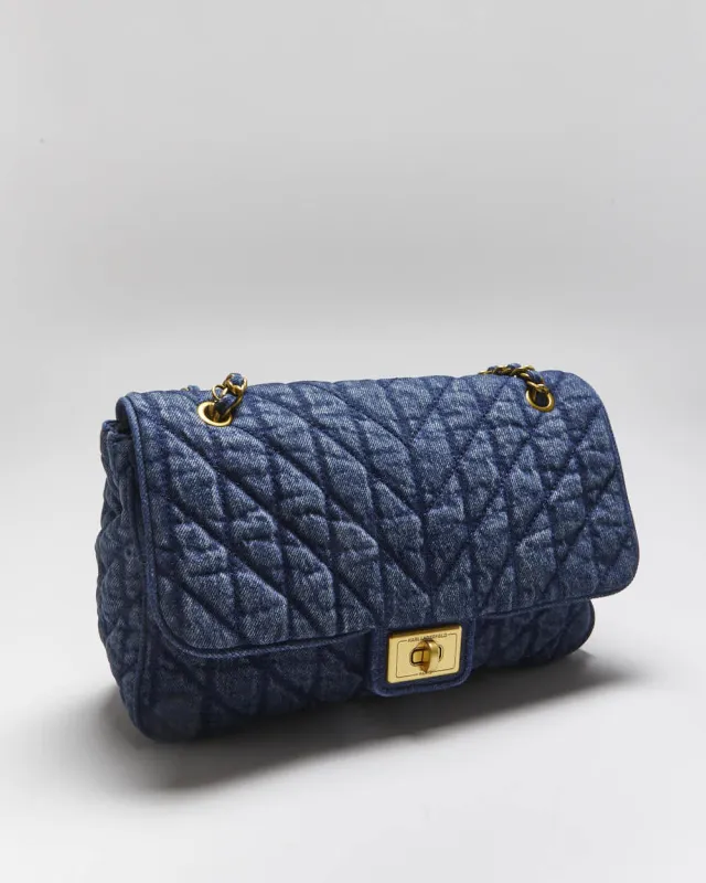 Vintage Y2k 00s Karl Lagerfeld Quilted Denim Handbag sold by Rokit