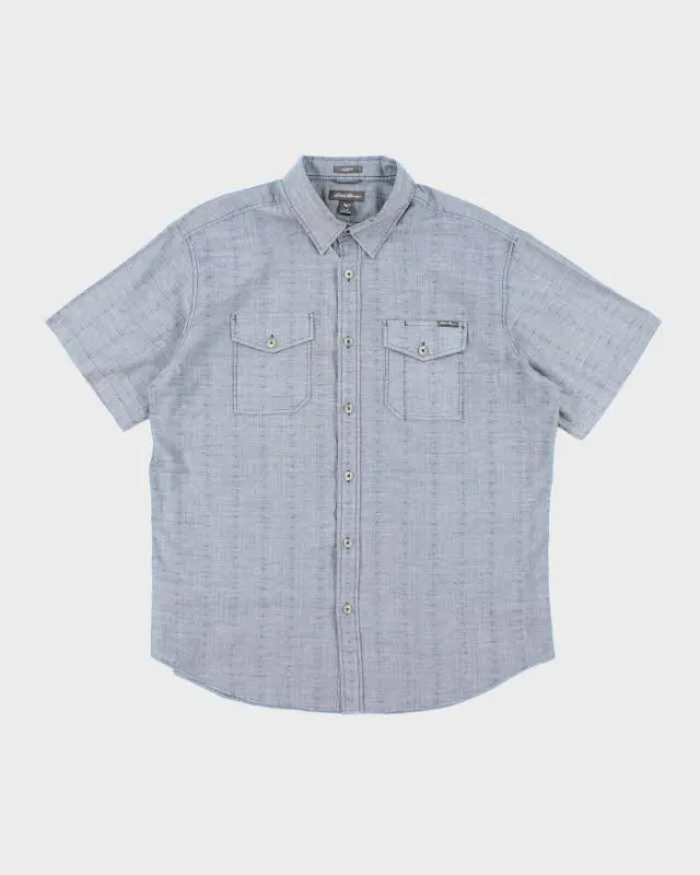 Vintage Eddie Bauer Lightweight Patterned Short Sleeve Shirt - L made by Eddie Bauer