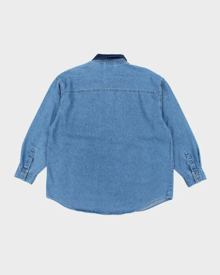 Vintage 90's Disney Winnie the Pooh Embroidered Denim Shirt - L sold by Rokit product image thumbnail 2