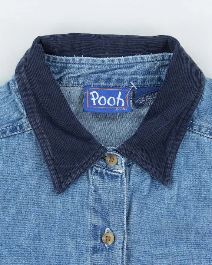 Vintage 90's Disney Winnie the Pooh Embroidered Denim Shirt - L sold by Rokit product image thumbnail 5