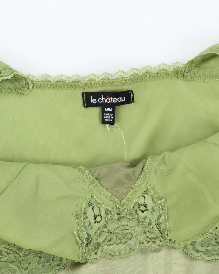 Vintage Y2k 00s Le Chateau Satin Blouse - M sold by Rokit product image thumbnail 5