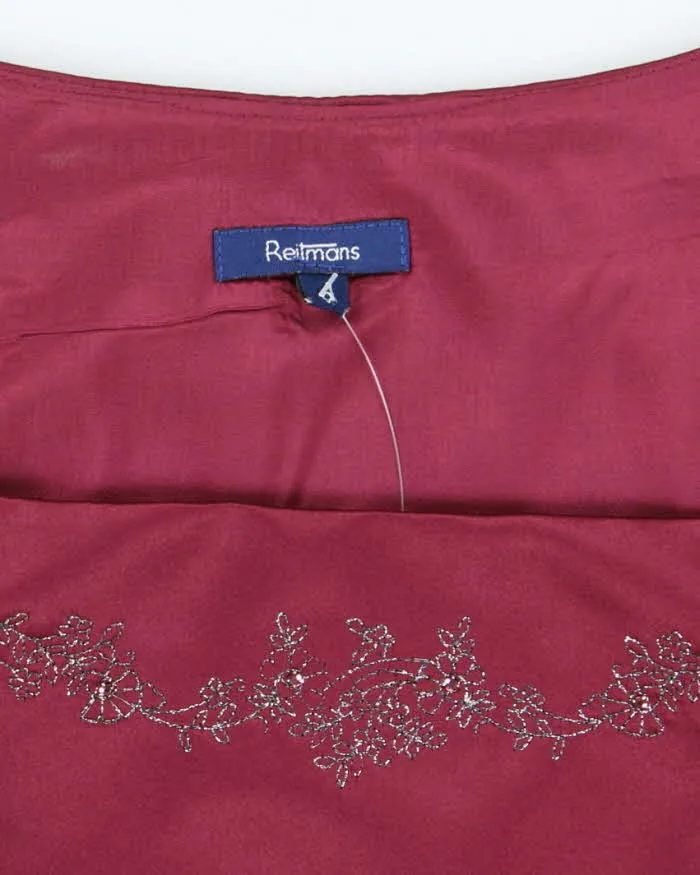 Vintage 90s Reitmans Satin Square Neck Top - M sold by Rokit product image thumbnail 5