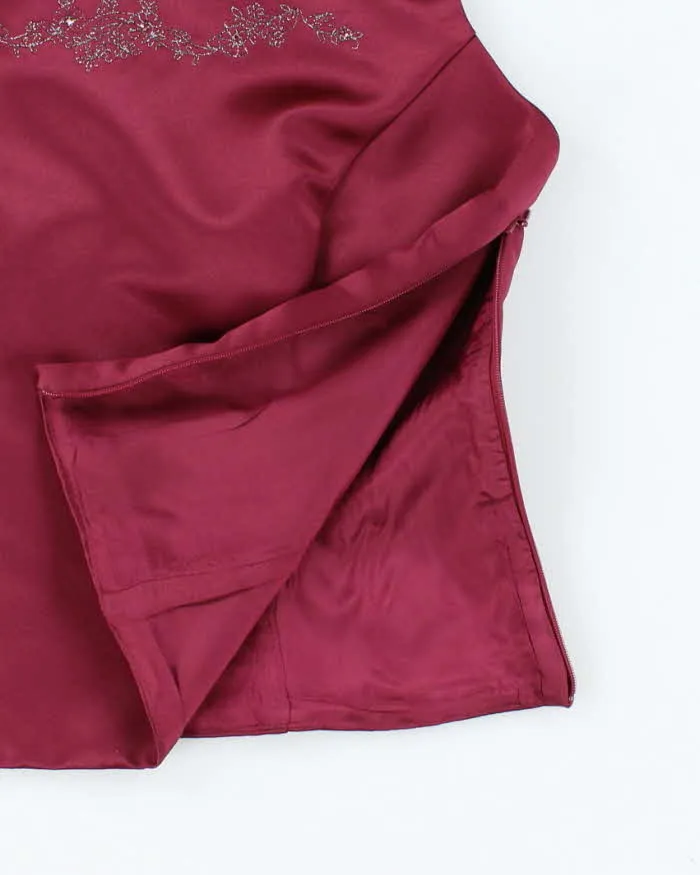 Vintage 90s Reitmans Satin Square Neck Top - M sold by Rokit product image thumbnail 4