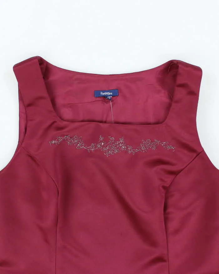 Vintage 90s Reitmans Satin Square Neck Top - M sold by Rokit product image thumbnail 3