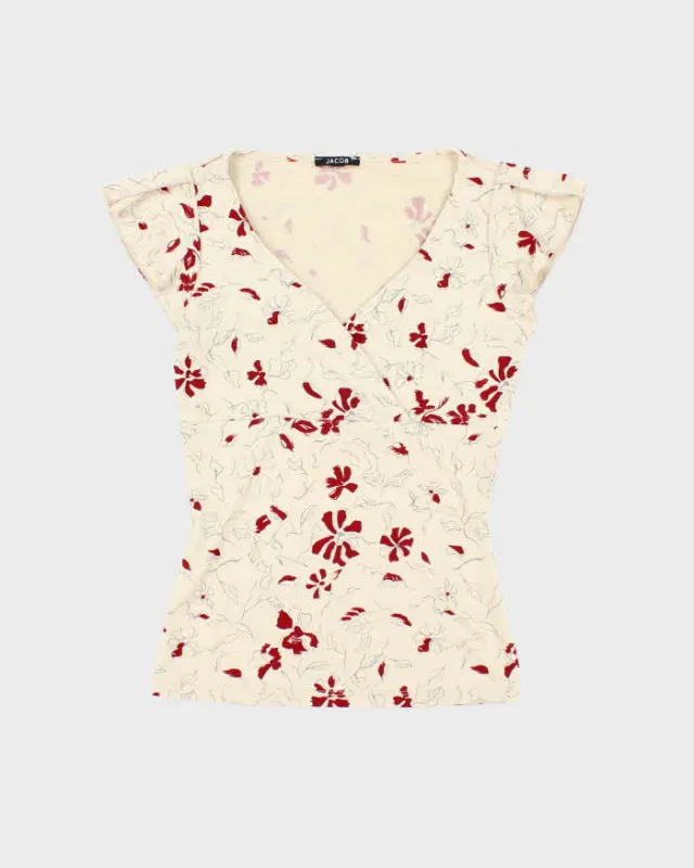 Vintage Y2k 00s Jacob Floral Top - S sold by Rokit