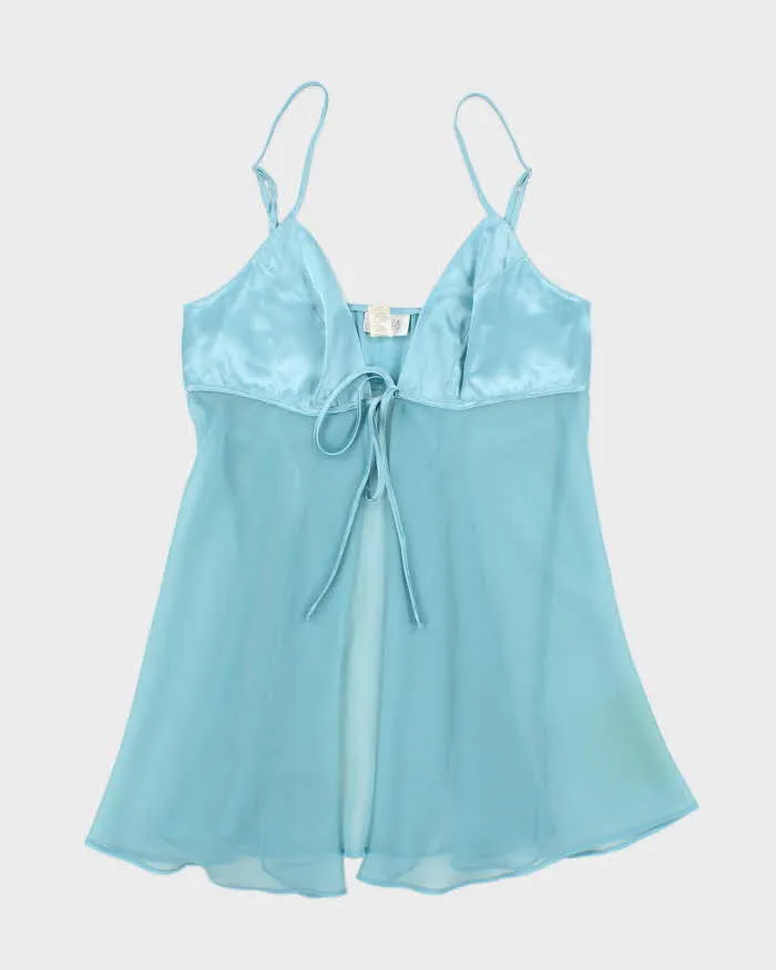 Vintage Y2k 00s La Senza Mesh Tie Front Cami - S sold by Rokit