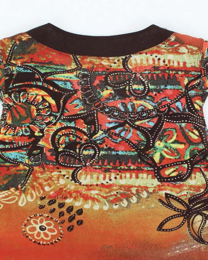 Vintage Y2k 00s Oui Beaded Double Mesh Blouse - M sold by Rokit product image thumbnail 4