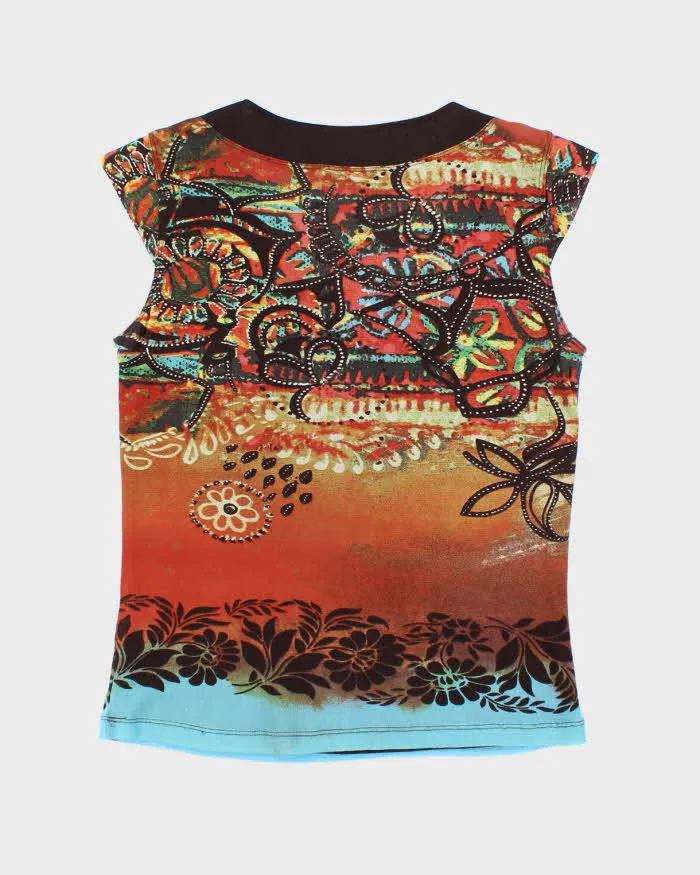 Vintage Y2k 00s Oui Beaded Double Mesh Blouse - M sold by Rokit product image thumbnail 2