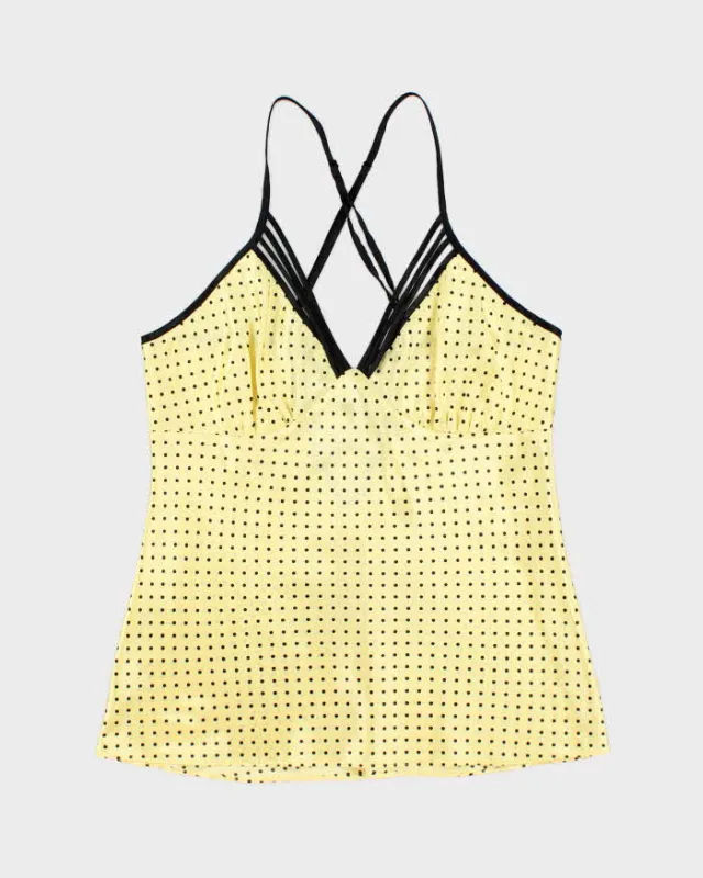 Vintage Y2k 00s La Vie En Rose Polka Dot Cami - S sold by Rokit