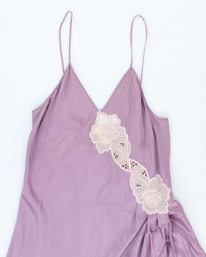 Vintage 90s Romantic Night Silk Slip Dress - S sold by Rokit product image thumbnail 3
