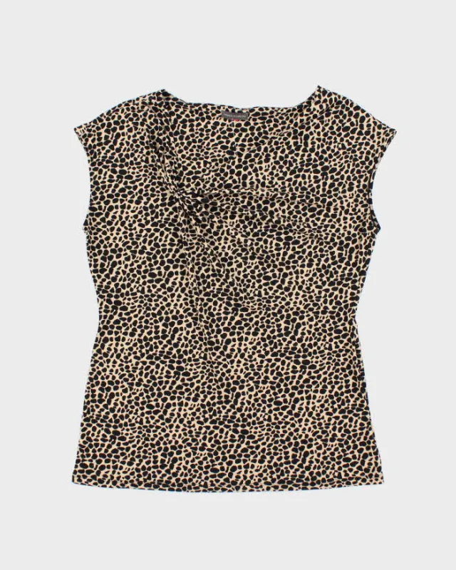 Vintage Y2k 00s Vince Camuto Animal Print Top - L sold by Rokit