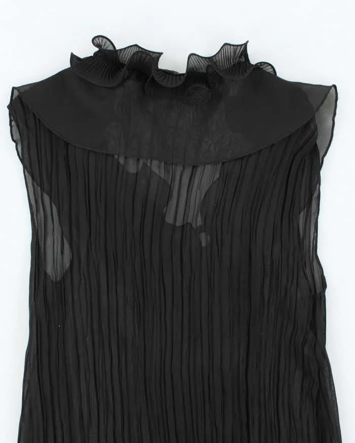 Vintage Y2k 00s Ness Plisse Ruffle Blouse - M sold by Rokit product image thumbnail 4
