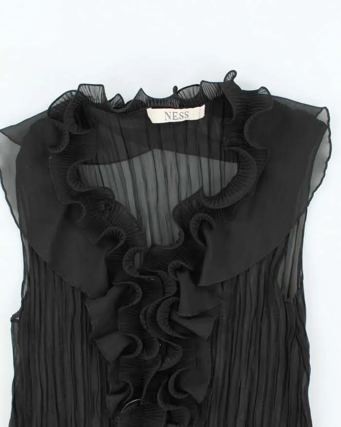 Vintage Y2k 00s Ness Plisse Ruffle Blouse - M sold by Rokit product image thumbnail 3