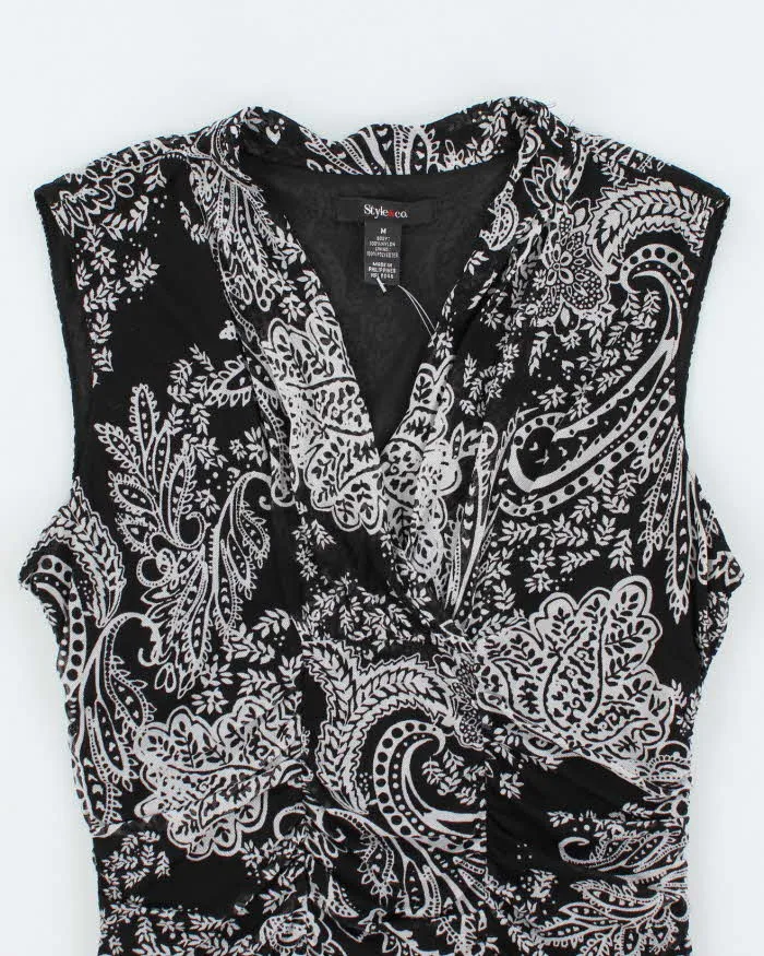 Vintage Y2k 00s Style & Co Paisley Pattern Top - M sold by Rokit product image thumbnail 2