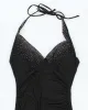 Vintage Y2k 00s Le Chateau Halter Neck Dress - S sold by Rokit