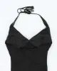 Vintage Y2k 00s Le Chateau Halter Neck Dress - S sold by Rokit