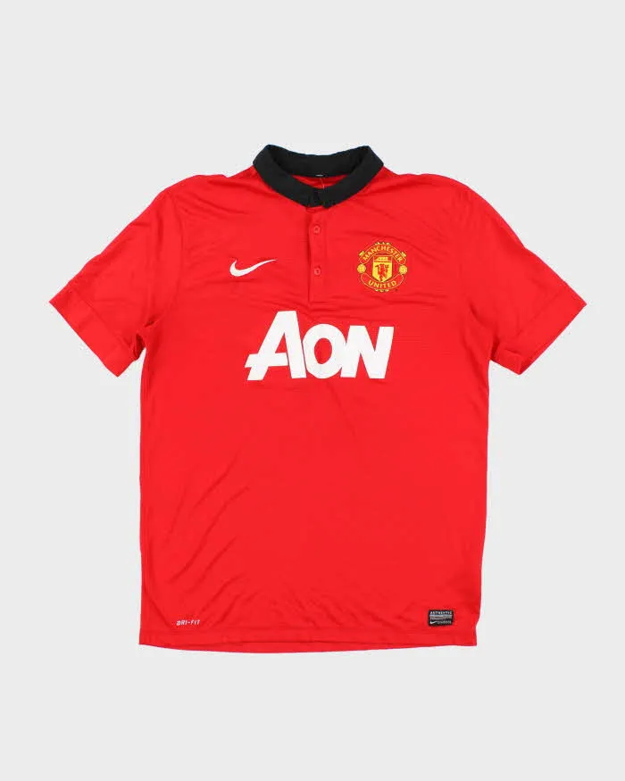 Nike Manchester United FC 2013/14 Home Football Shirt - L sold by Rokit