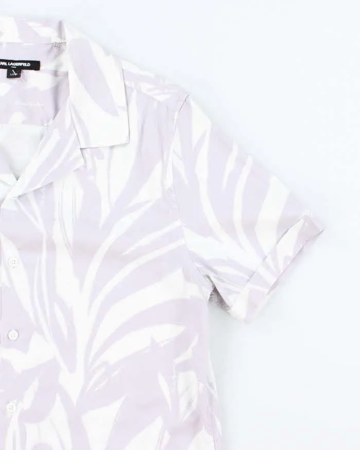 Vintage Karl Lagerfeld Patterned Hawaiian Shirt - S sold by Rokit product image thumbnail 4