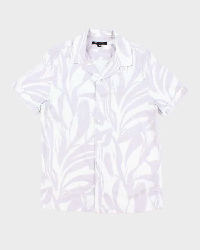 Vintage Karl Lagerfeld Patterned Hawaiian Shirt - S sold by Rokit