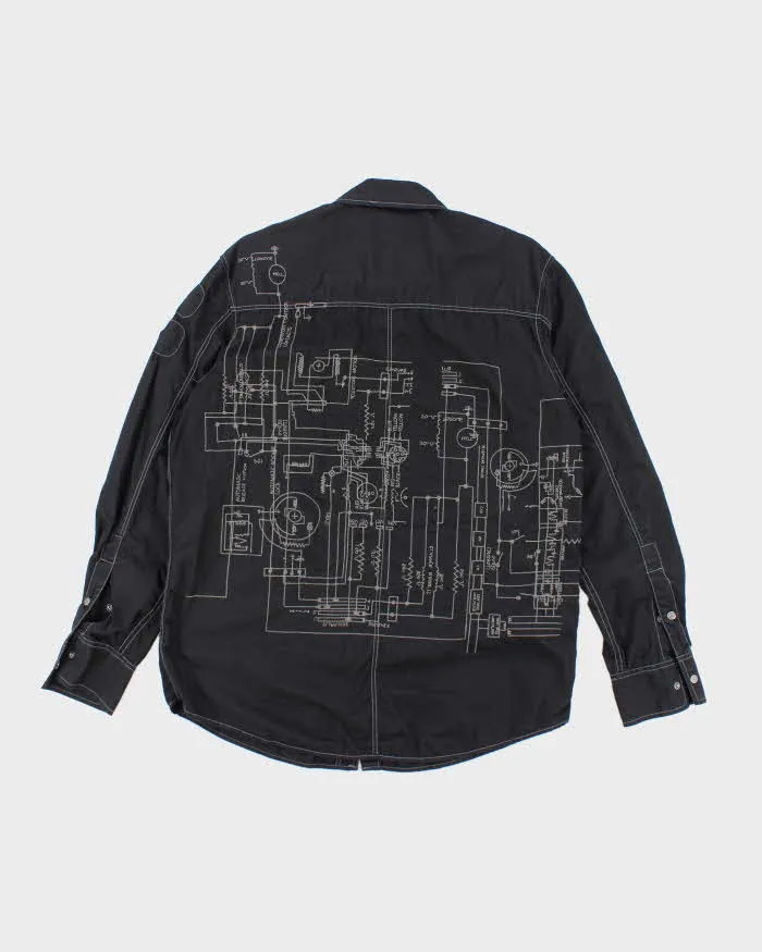 Vintage Y2K International Concepts Embroidered Utility Shirt - L sold by Rokit product image thumbnail 2