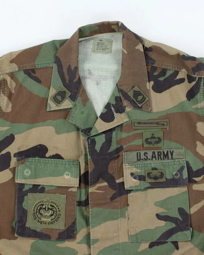 90s Vintage US Army Woodland BDU Jacket - Large sold by Rokit product image thumbnail 3