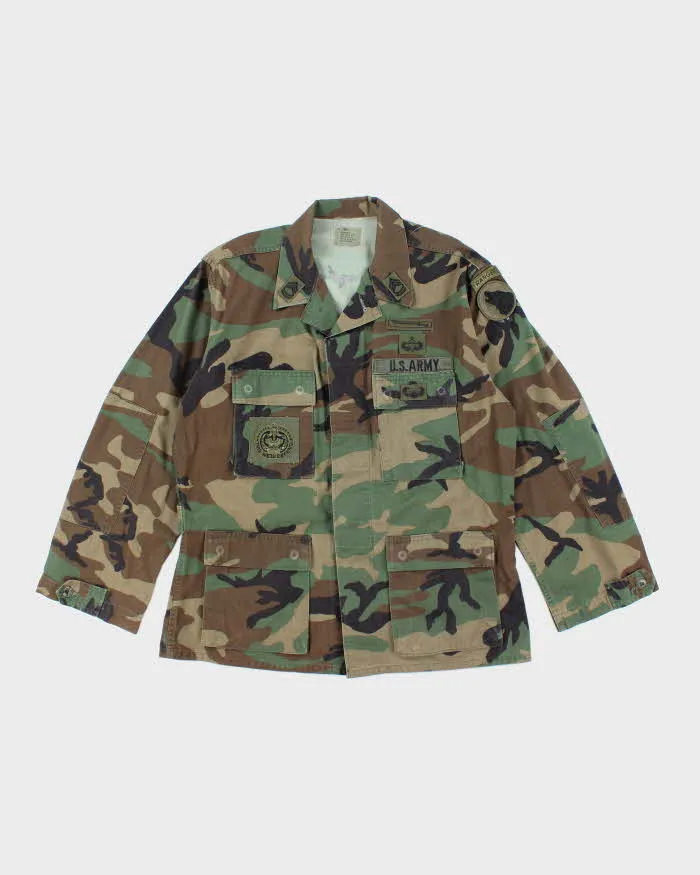 90s Vintage US Army Woodland BDU Jacket - Large sold by Rokit