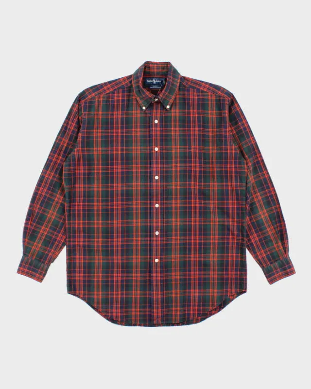 Vintage 2000's Ralph Lauren Checked Long Sleeve Flannel Shirt - XL sold by Rokit