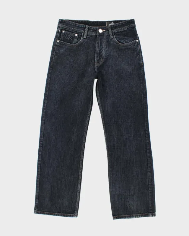Vintage Y2K Dolce & Gabbana Dark Wash Relaxed Fit Embossed Jeans - W32 L30 sold by Rokit