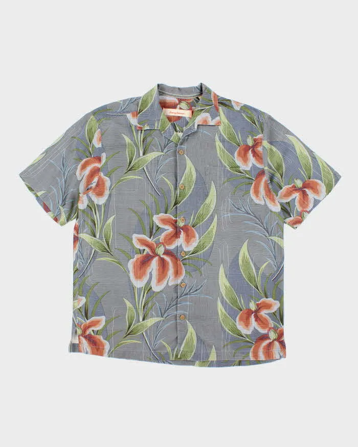 Vintage 2000's Tommy Bahama Silk Patterned Hawaiian Shirt - M sold by Rokit